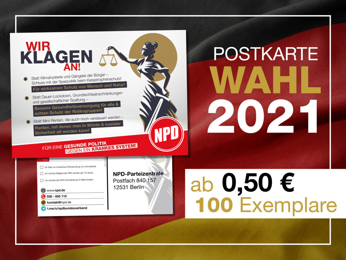 Postkarte Bundestagswahl