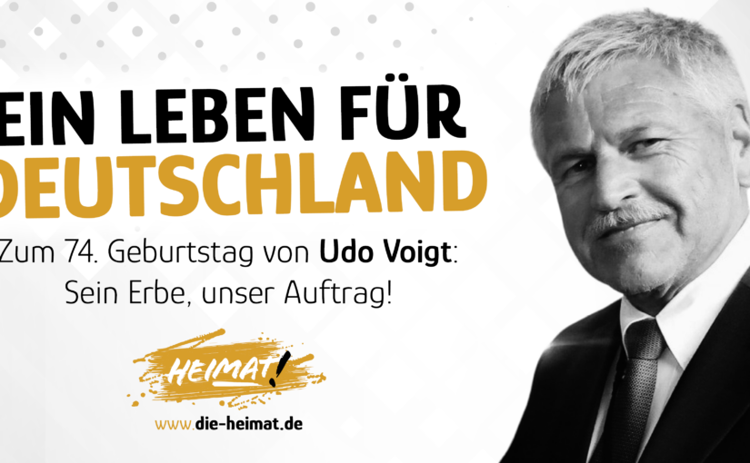 74. Geburtstag von Udo Voigt