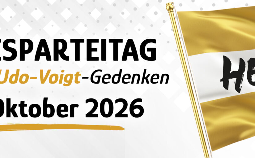 Bundesparteitag und zentrales Udo-Voigt-Gedenken am 3./4. Oktober 2026
